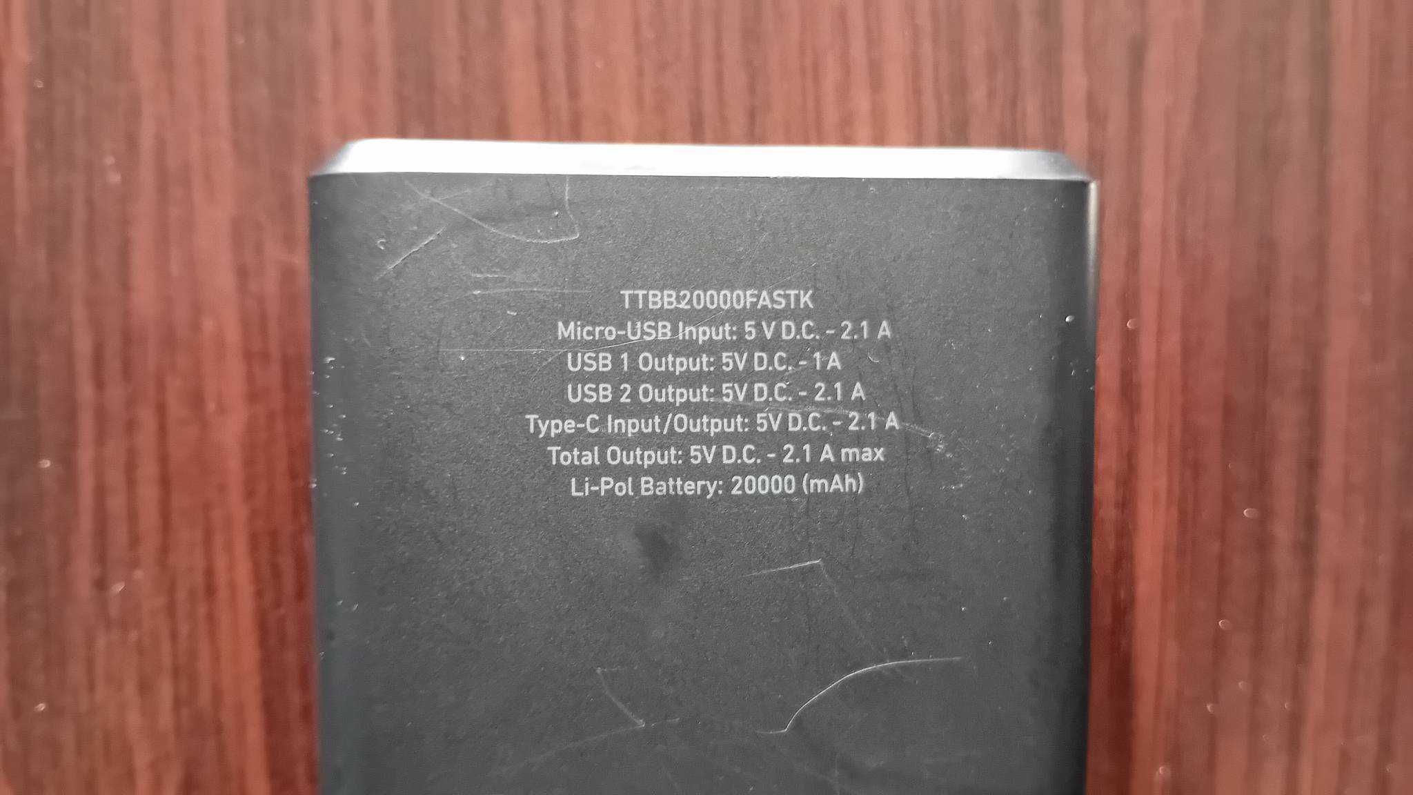 Power Bank SBS 20000mAh 80zł.