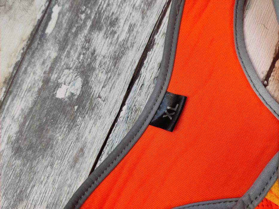 Dog Fantasy szelki neoprenowe dla szczeniąt neonowe pomarańczowe