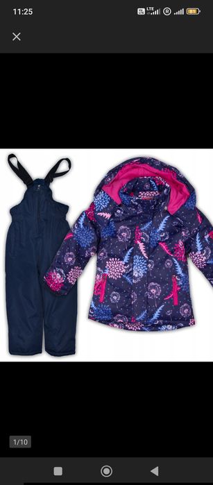 Pilne sprzedam przedam zimowy kombinezon   128  134