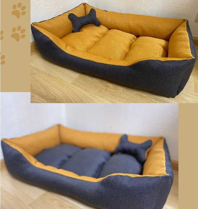 Лежанка для собаки Мягкий лежак антицарап с бортами от производителя
