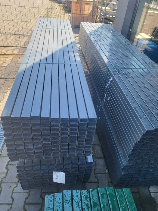 Słupki profile 60x40x1,2mm malowane na ogrodzenia,słupek 3,0m antracyt