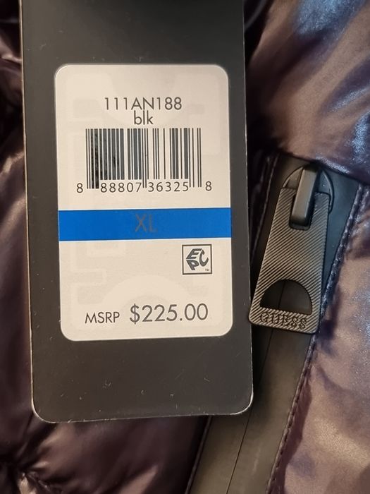 Оригінал 100% чоловіча зимова куртка guess  xl