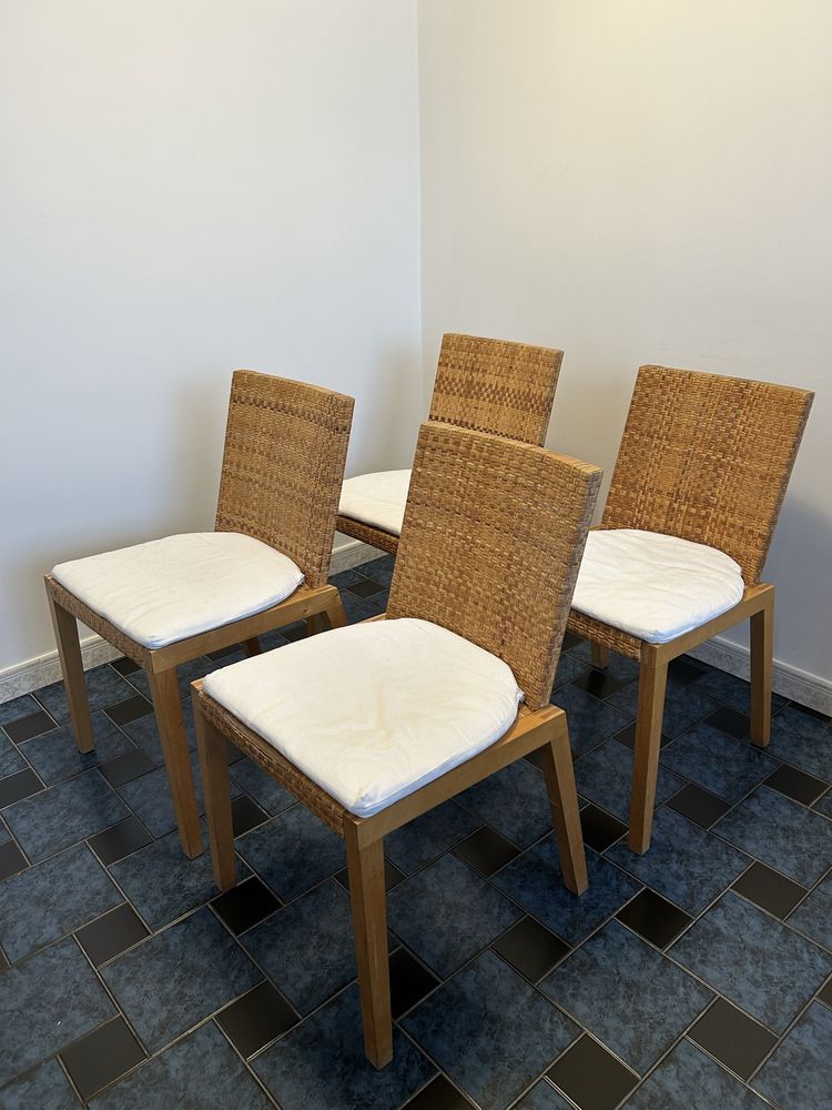 Krzesła kuchenne Ikea 4 szt. brązowe