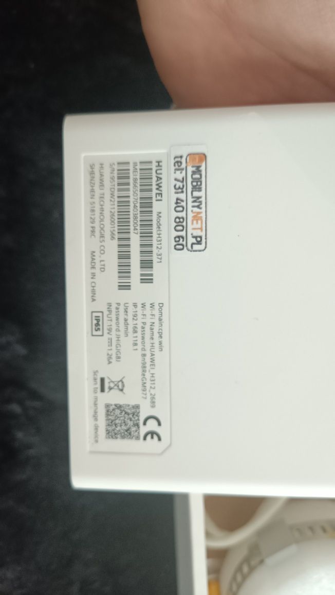 Domowy MODEM ROUTER Kartę SIM 5G 4G LTE z agregacją 5 pasm bez SIMLock