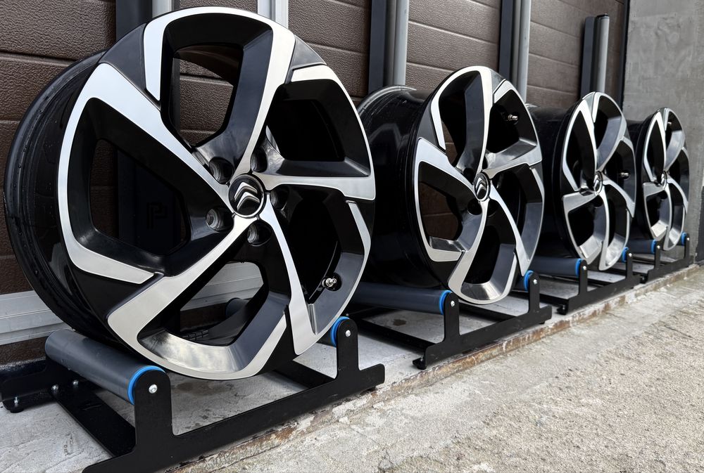 4x felgi aluminiowe Czarne 5x108 r18 et49 7,5J Alufelgi Citroen 18”