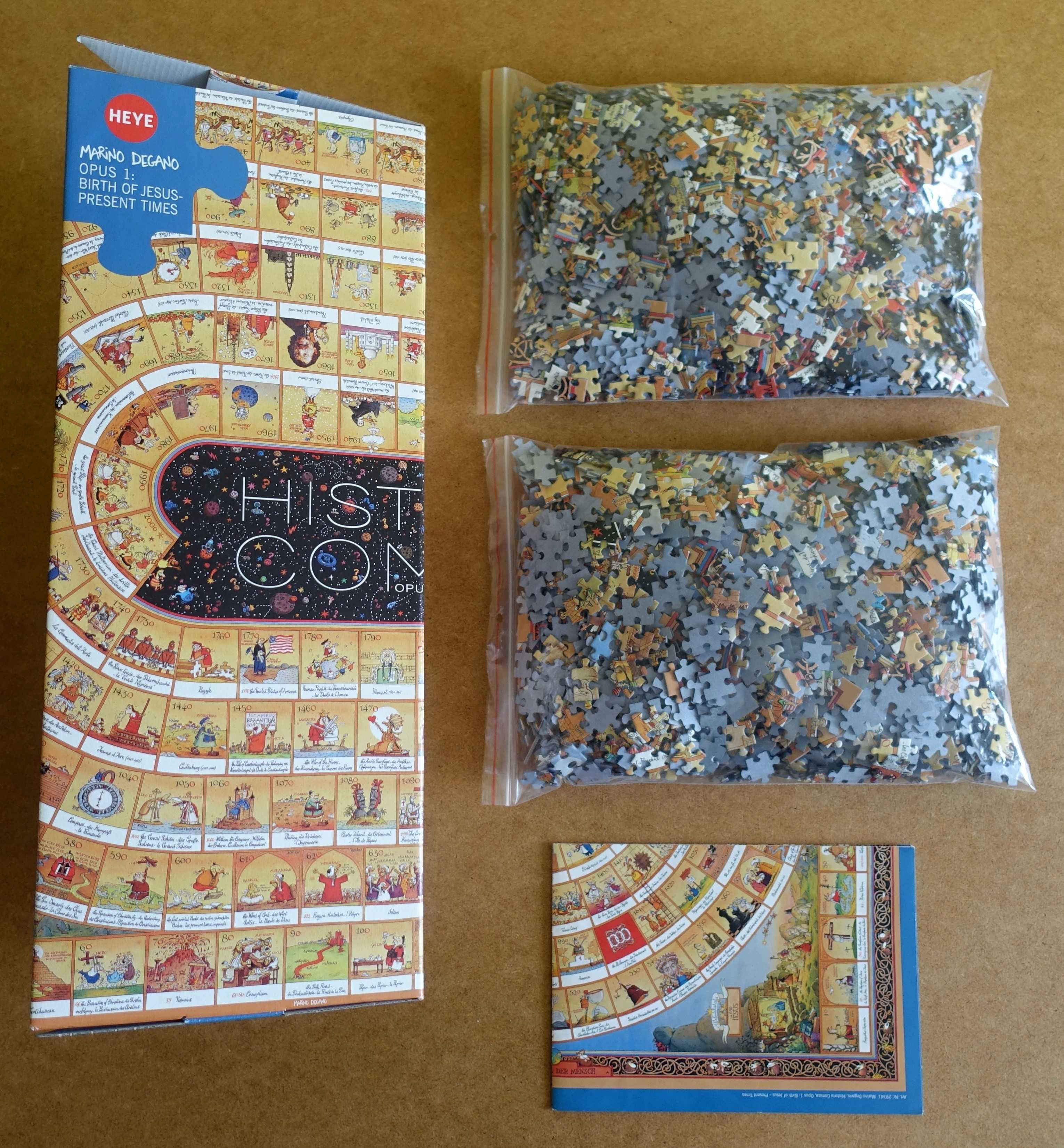 Puzzle Heye 2x 4000 - Historia Comica Opus 1 & 2, STAN BDB!