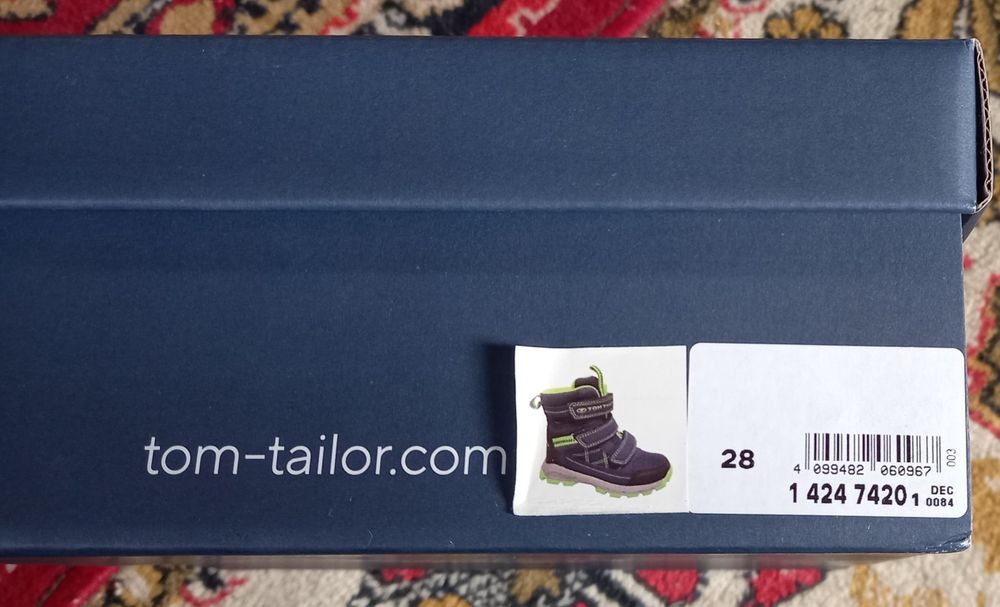 Зимові ботіки дитячі Tom Tailor 28р.