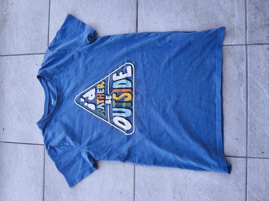 Bawelniania koszula tshirt dziecięcy bluzka bawełna 140