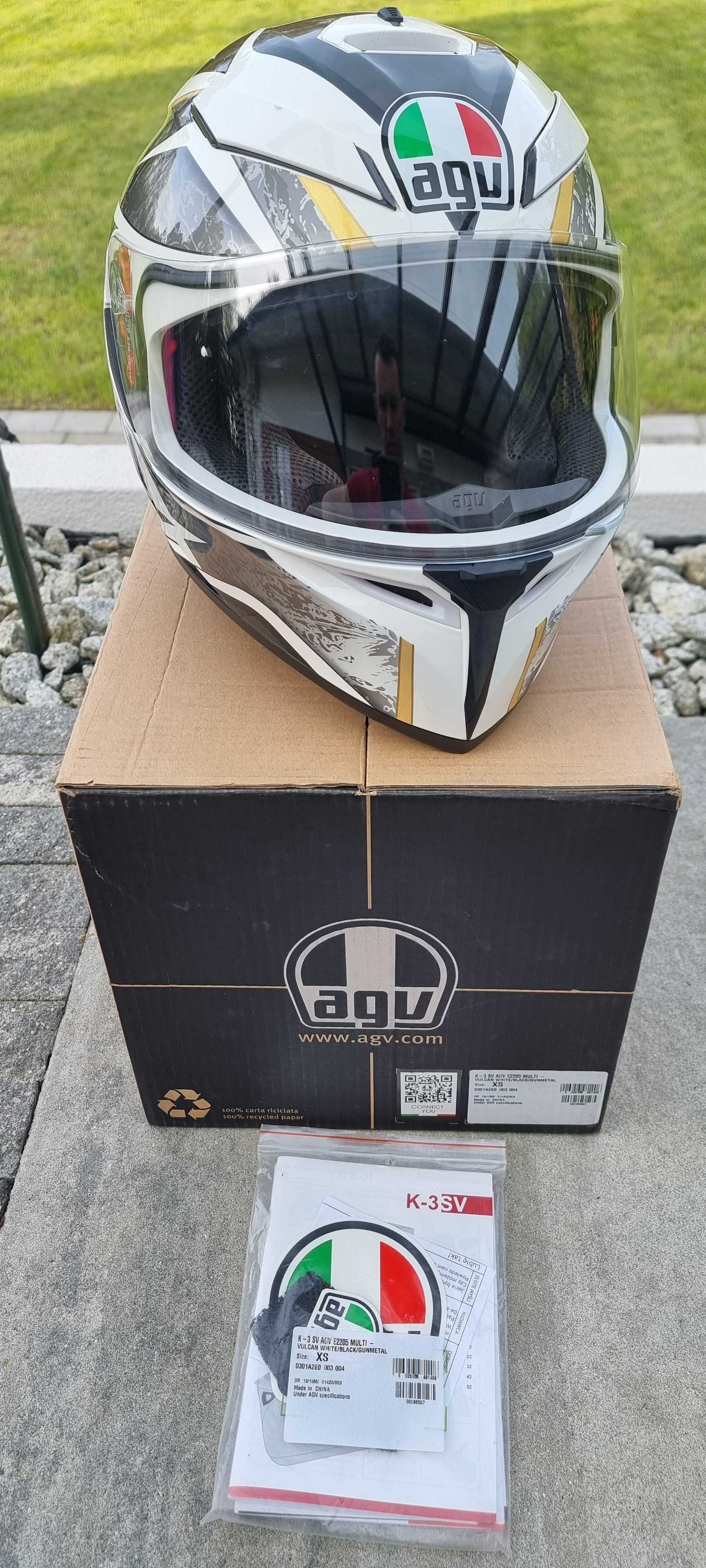 Kask motocyklowy AGV K3 SV rozm XS