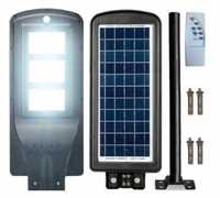 Lampa solarna uliczna 150W LED latarnia pilot czujnik ruchu + uchwyt