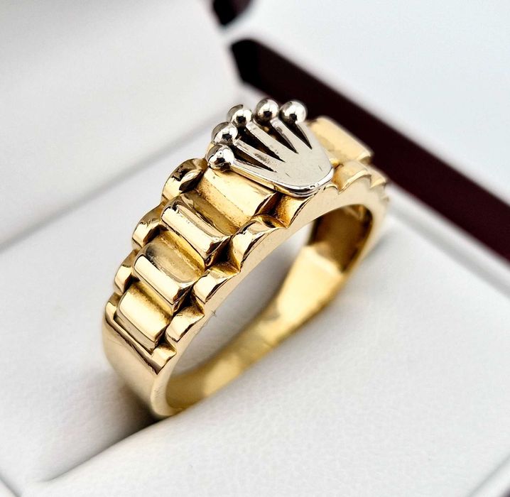 Złoty sygnet KORONA 5,85g PR.585 14K R. 26