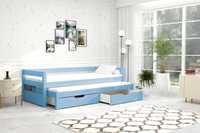 Sosnowe łóżko dla dzieci TOMMY dwuosobowe - kilka kolorów