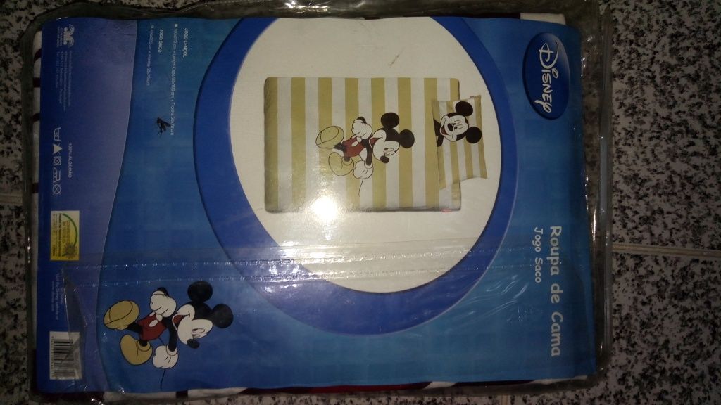 Jogo saco cama Minie e Mickey Disney