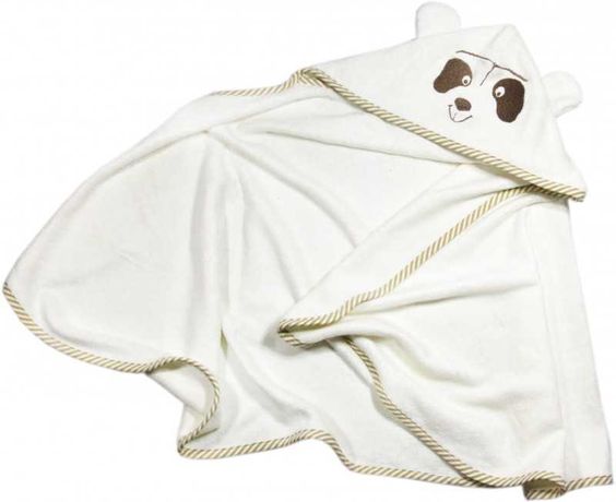 Ręcznik bambusowy z kapturem dla niemowląt Panda