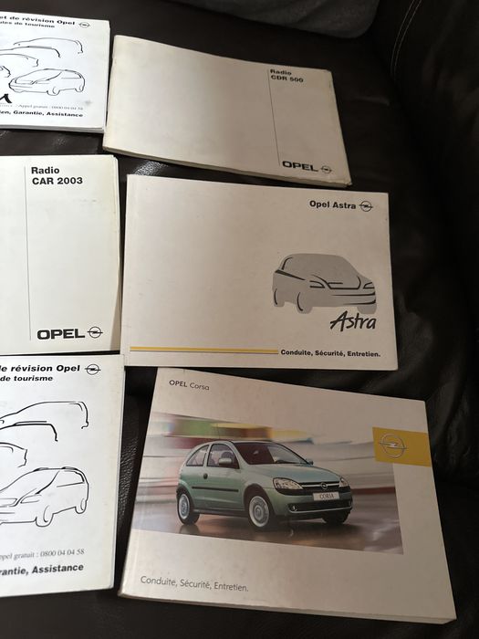Teczka opel corsa astra instrukcje radio