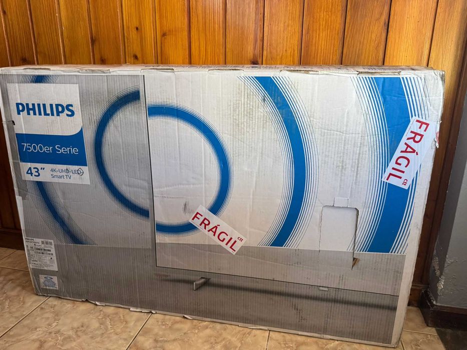 SMART TV 4K 43" – Nova, Selada na Caixa
