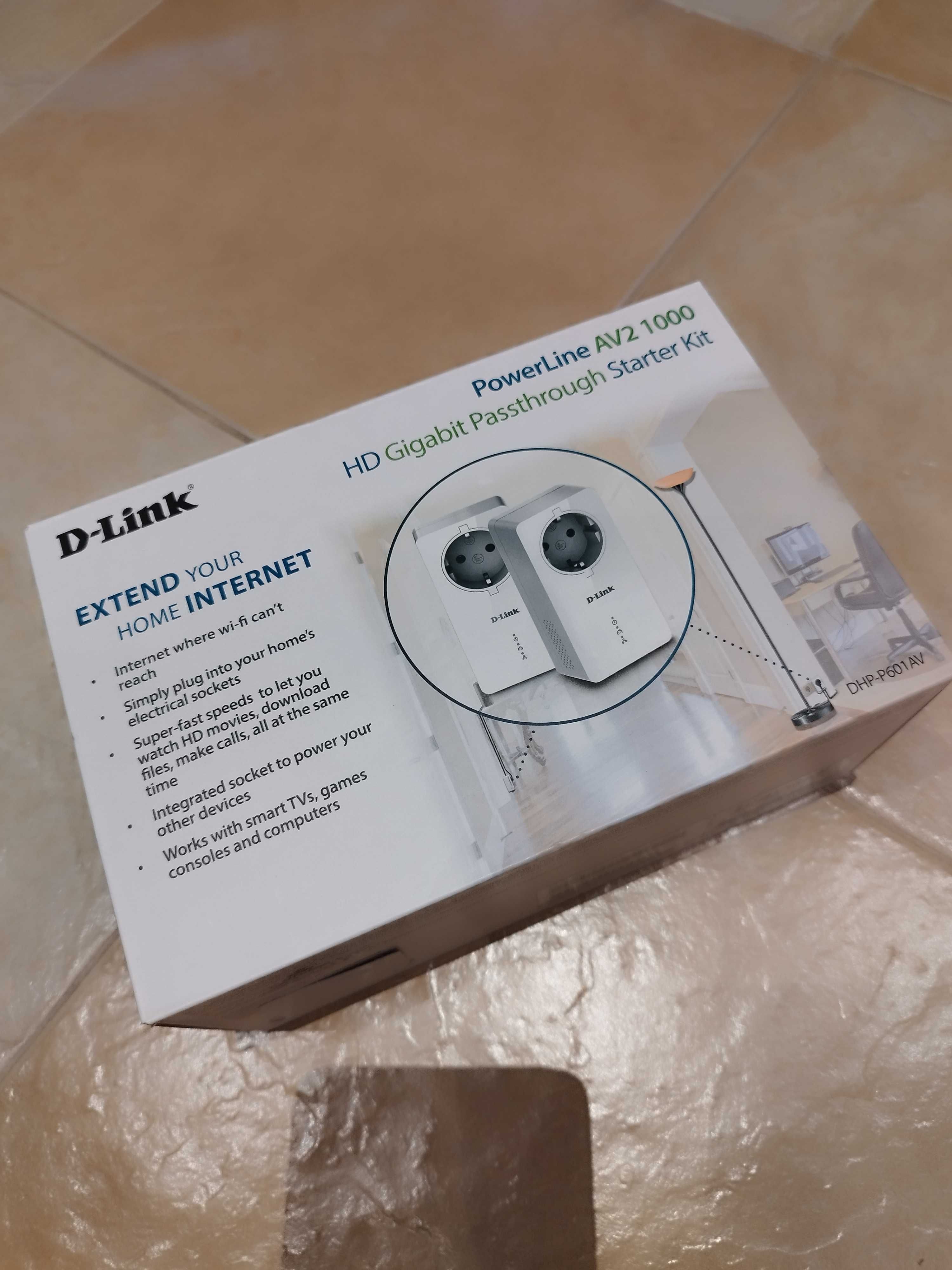 D-Link AV2 1000 HD Gigabit Passthrough Starter Kit