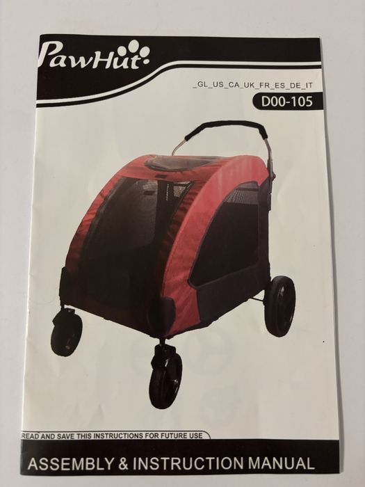 PawHut wozek dla psa duzy