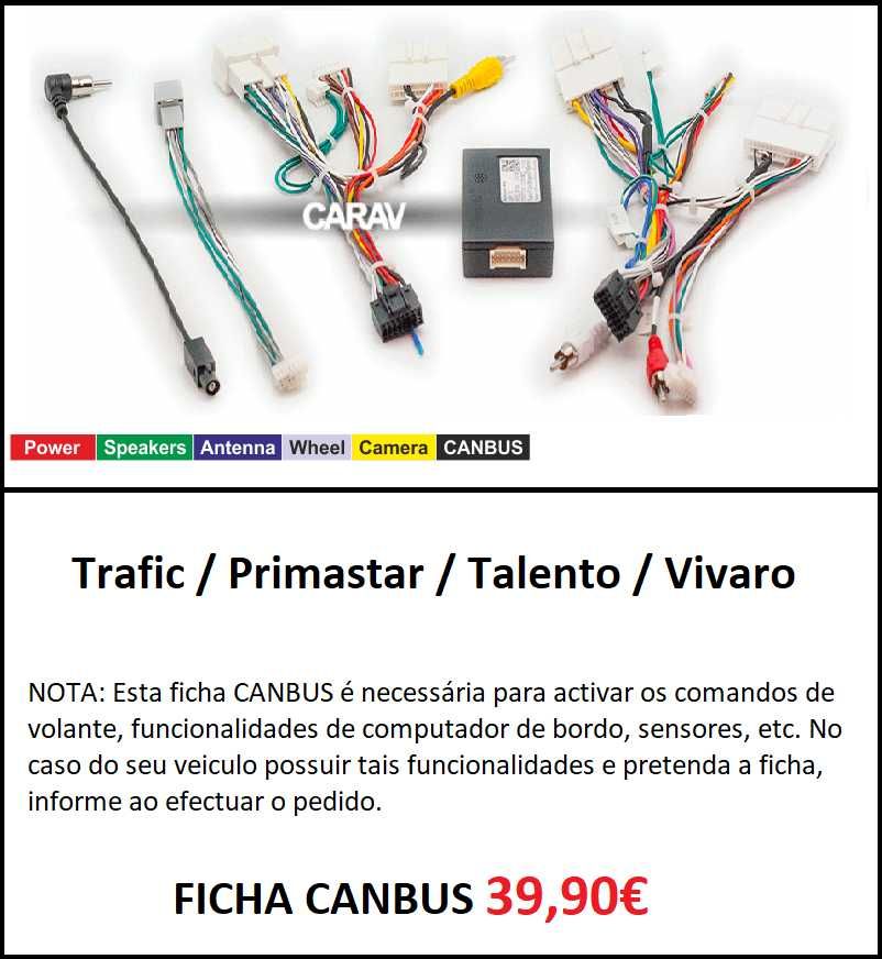 Rádio 9" 2DIN • Trafic / NV300 / Talento / Vivaro • Android [4+32GB]