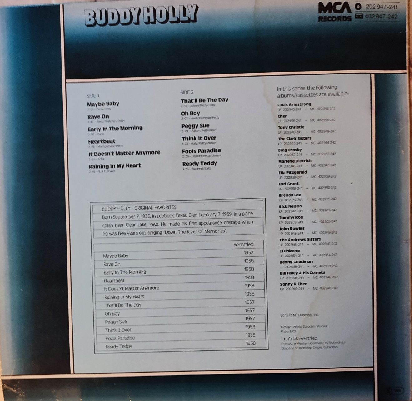 Płyta winylowa Buddy Holly