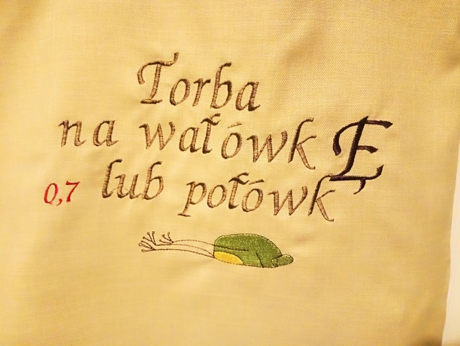 Torba haftowana na ramię Handmade