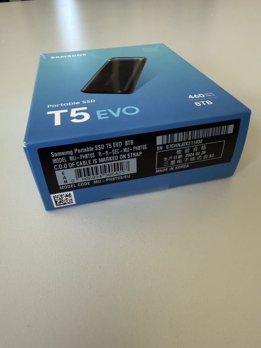 Nowy dysk Samsung T5 Evo 8TB