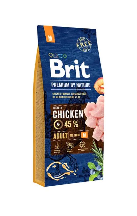 Brit Premium Adult M 15кг  для собак середніх порід