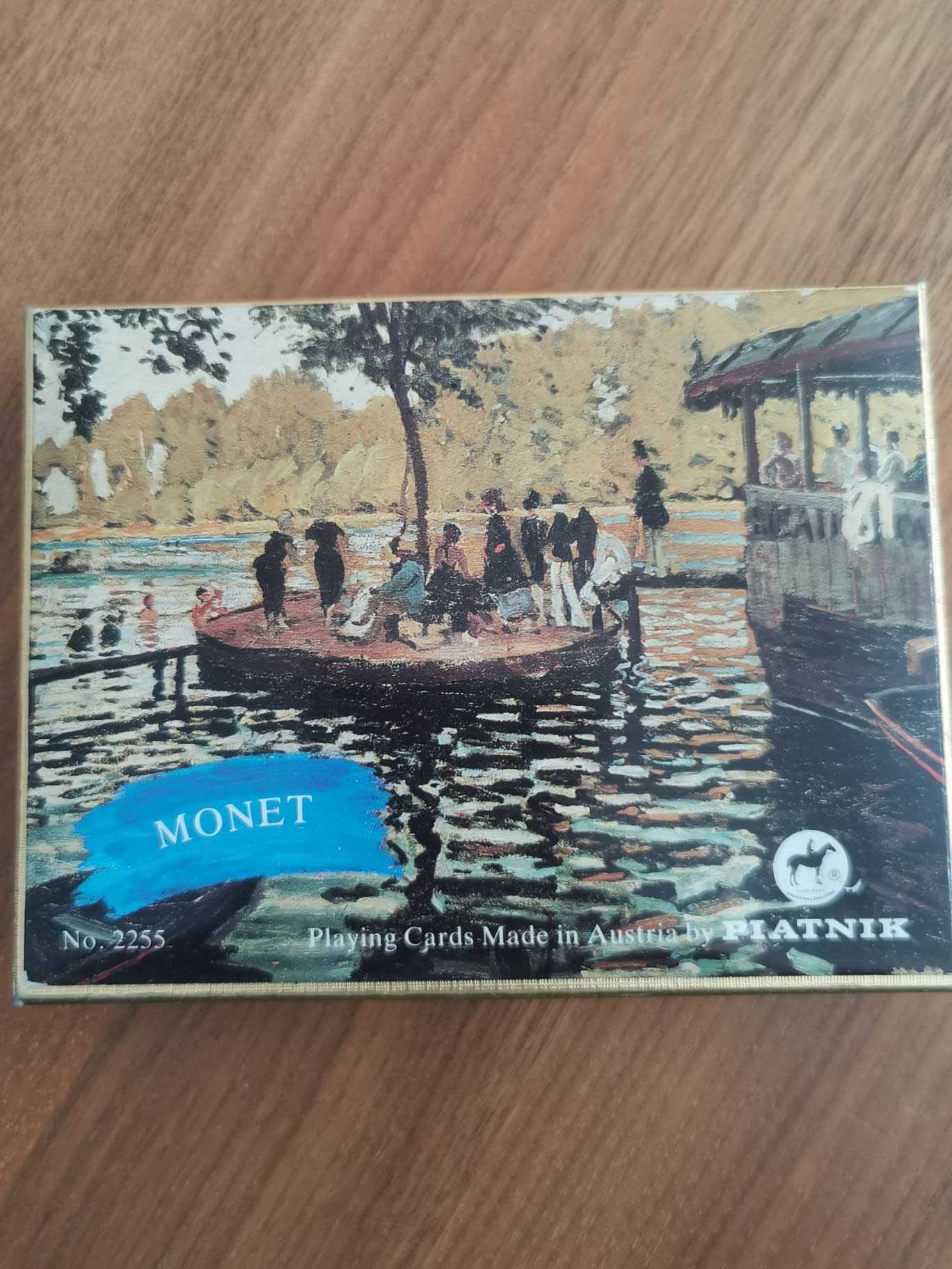 2 baralhos de cartas com réplicas de Monet novas