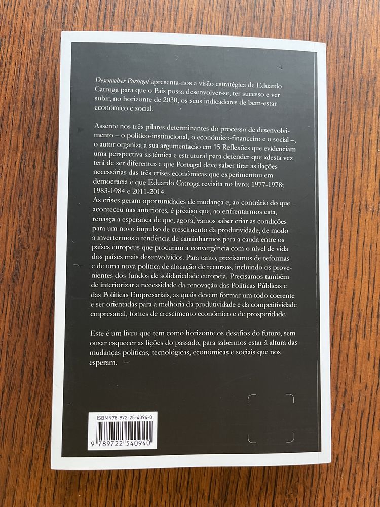 Desenvolver Portugal, de Eduardo Catroga