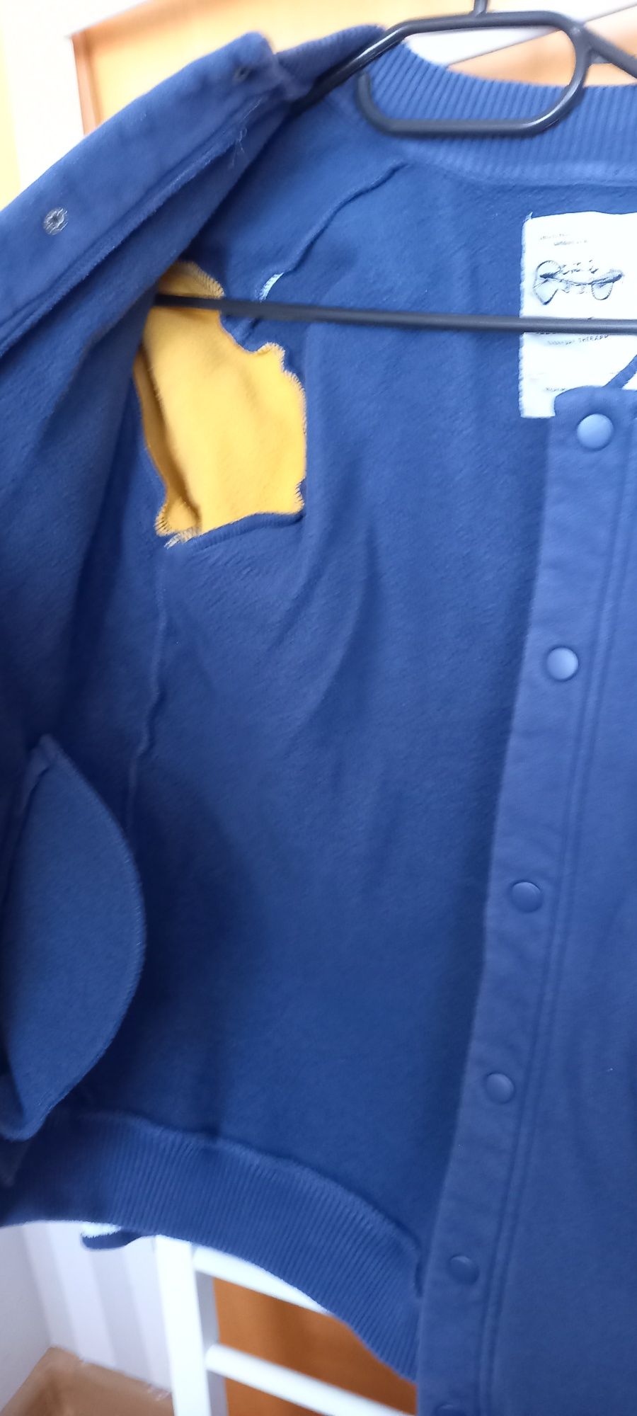 Bluza sportowa żółto granatowa