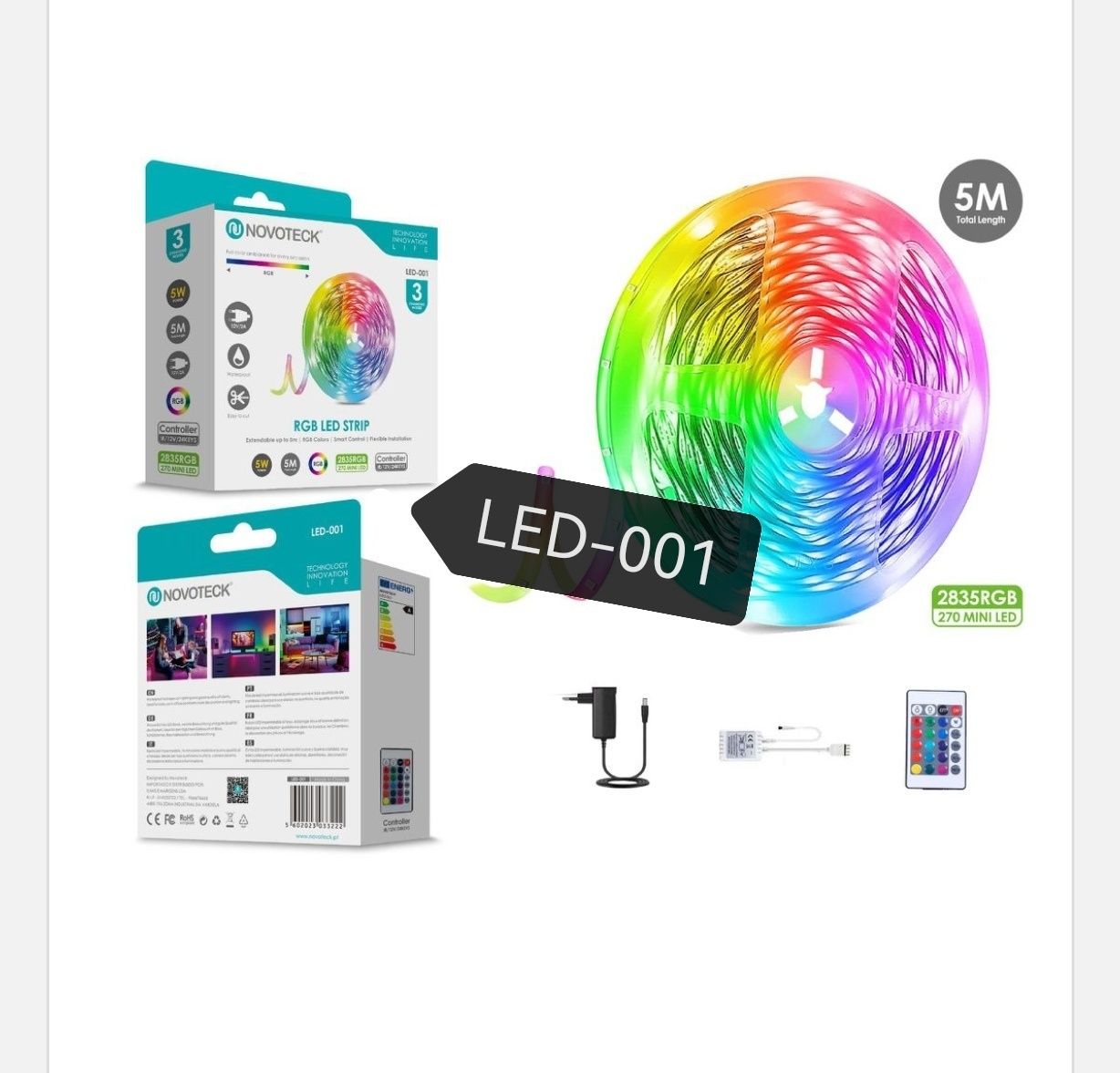 fita led rgb 3-5m