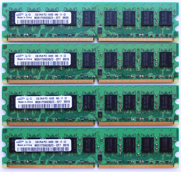 Samsung Micron 8GB (4x2GB) DDR2-800 PC2-6400E ECC память HP ProLiant