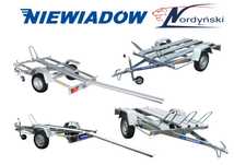 Niewiadów MOTOCYKLOWE  Lekkie przyczepy pod 1/2/3 motocykle/motory/skutery,uchylne z najazdem
