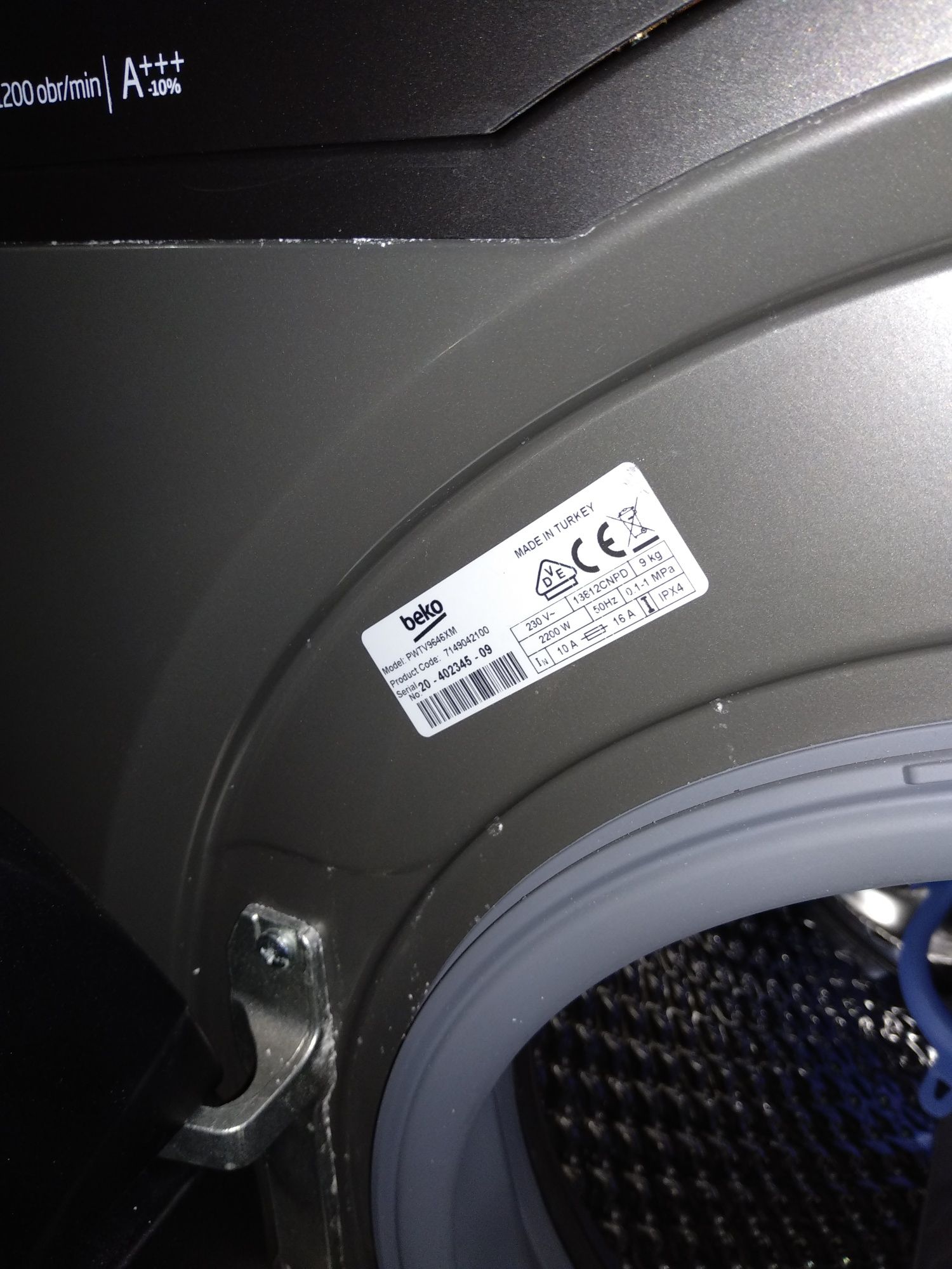 OUTLET Janki ul Wspólna 6 Pralka BEKO PWTV9646XM