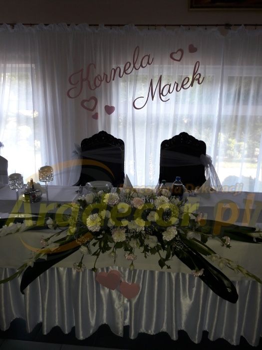 Imiona Pary Młodej, Nowożeńców - Zestaw,ślub, wesele, dekoracje