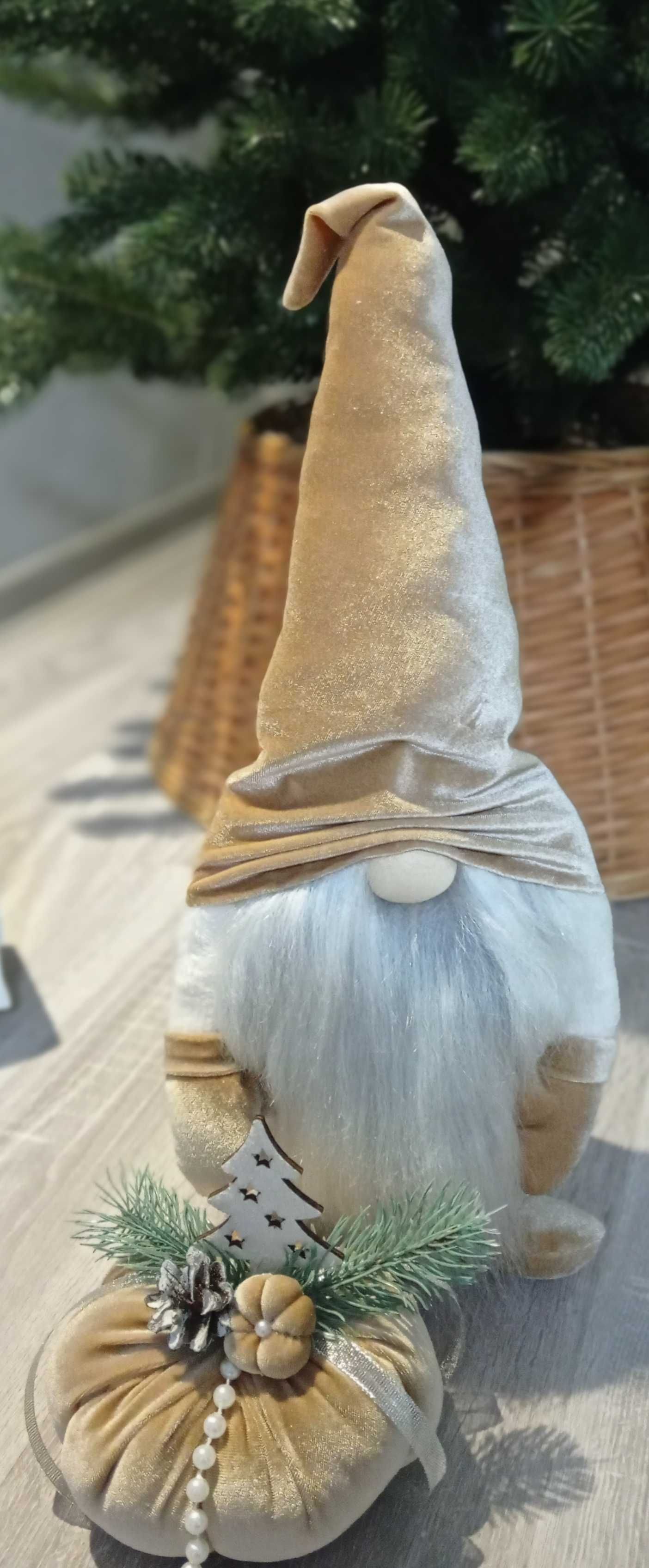 Новорічний скандинавський гном,декор, hand made