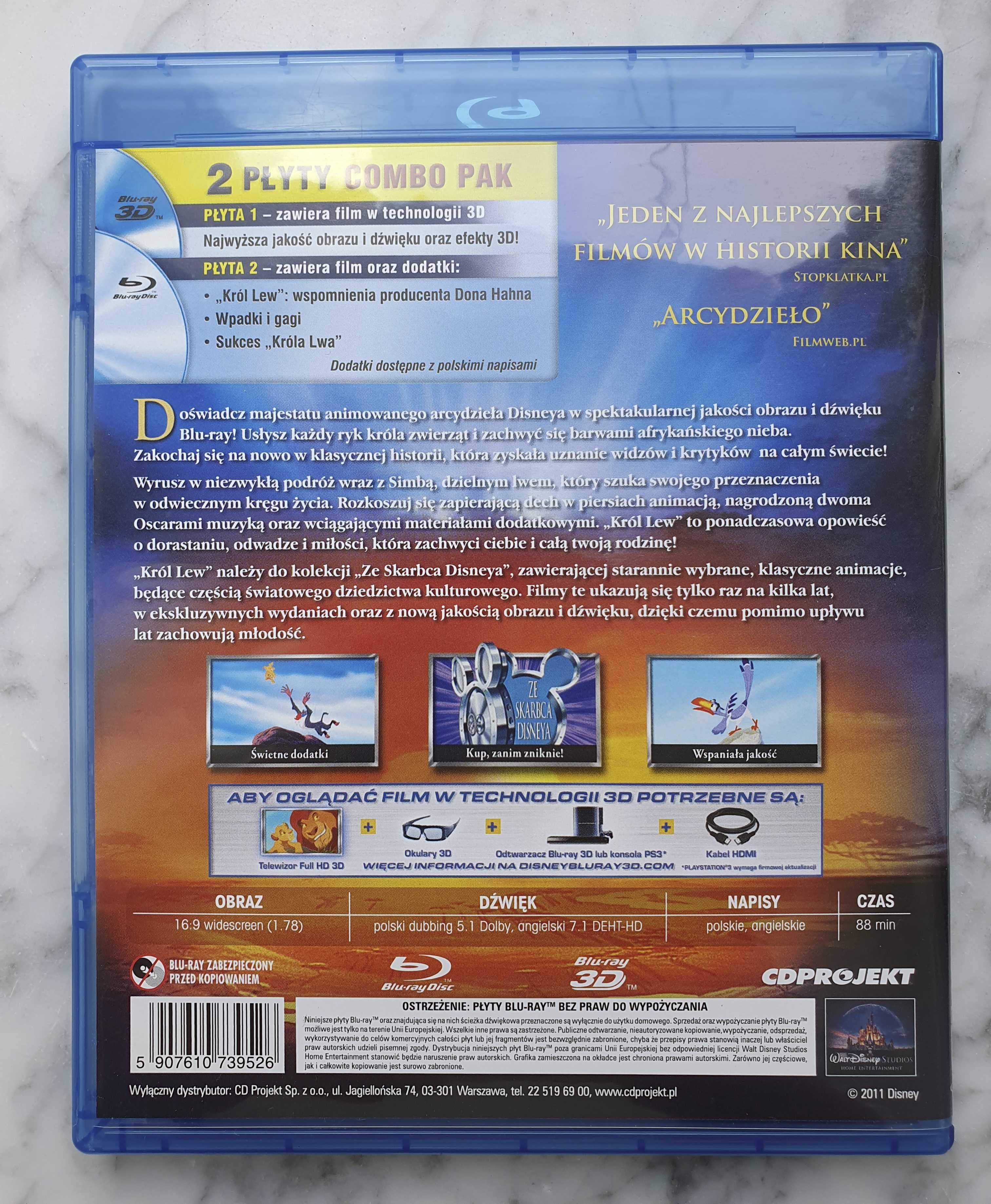 Król Lew 2D i 3D / Król lew 2. Czas Simby Disney