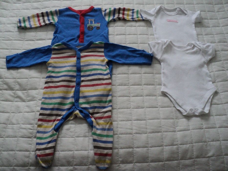 JAK NOWE Pajacyki/piżamka body r. 62 Mothercare H&M