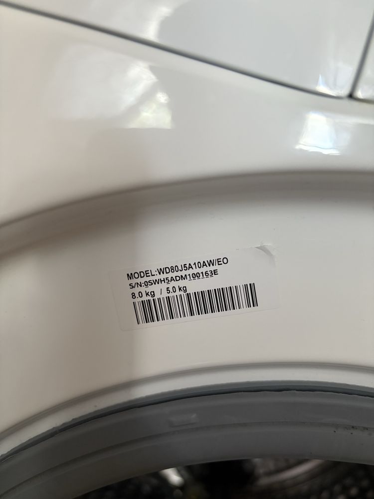 Pralko-suszarka Samsung wd80j5a10aw