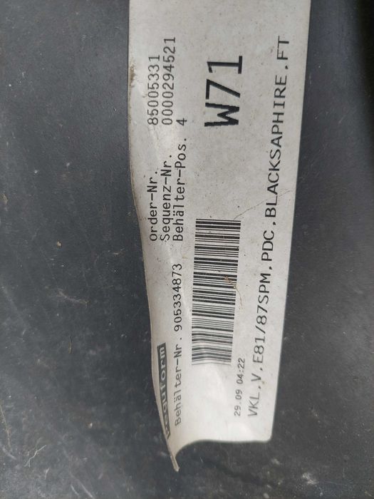 para choques frt BMW 1 e 81