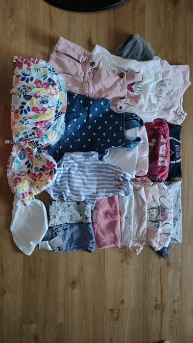 Mix ubranek dla dziewczynki 62 68 74