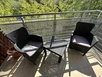 Zestaw mebli ogrodowych - 2 krzesła i stolik