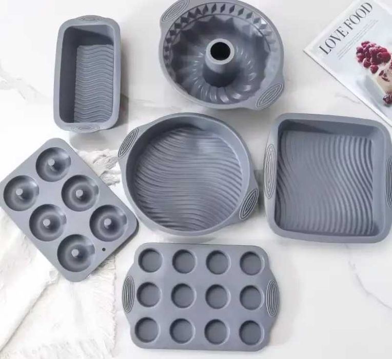 Набір силіконових форм для випічки та аерогрилю 6 шт