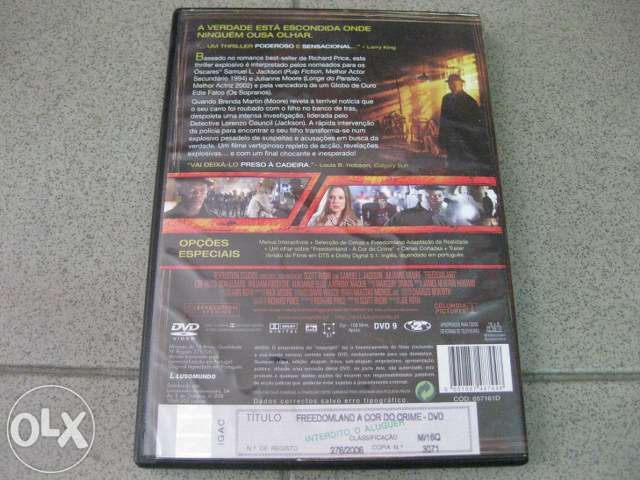 DVD "Freedomland- A Cor do Crime" com Samuel L.Jackson