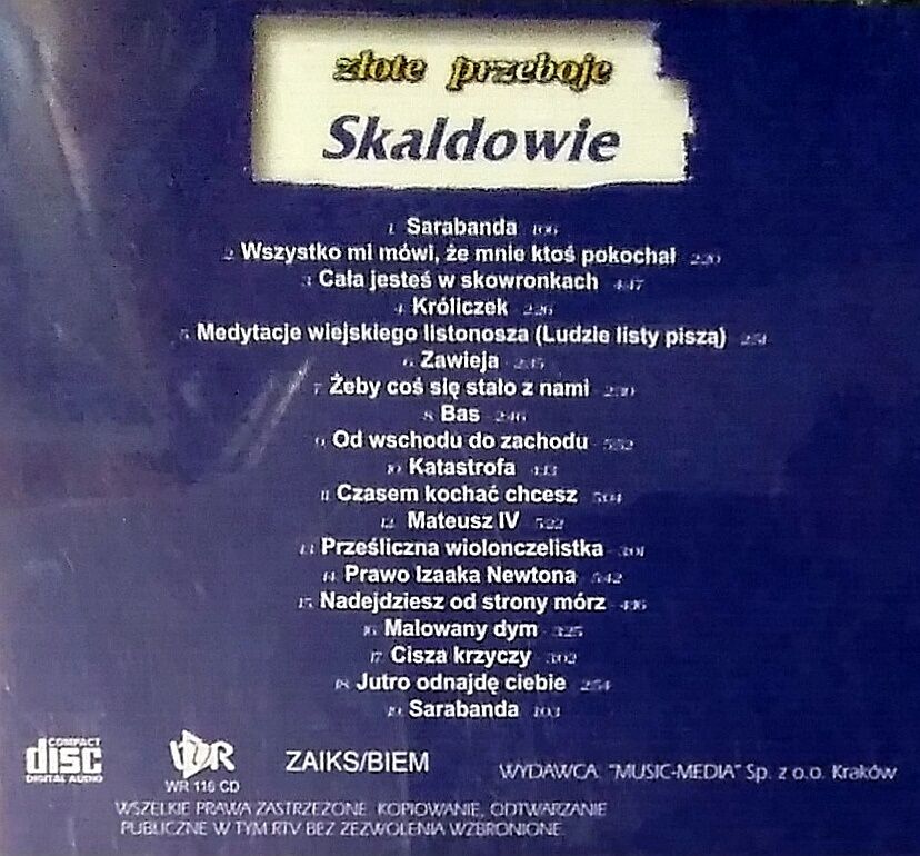Skaldowie, Zestaw trzech płyt CD, Vol 1, Vol 2, Złote przeboje.