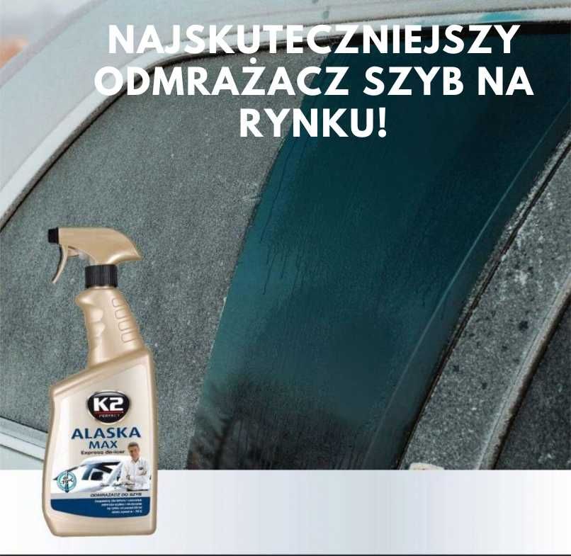 ODMRAŻACZ do SZYB K2 Alaska 700 ml SZYBKO DZIAŁA! Skuteczny + Gratis