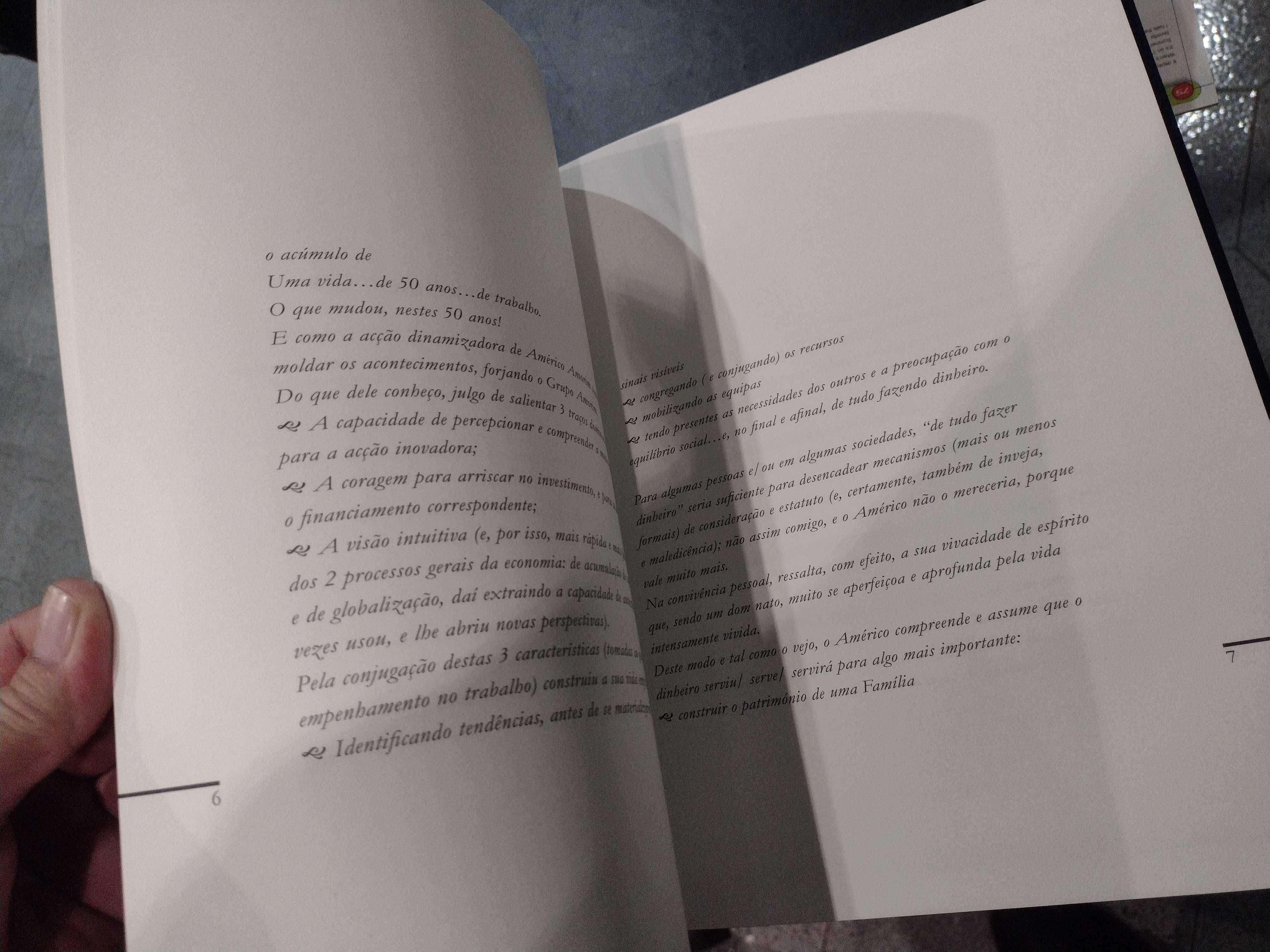 Américo Amorim "Pensamentos" ao longo de 55 Anos de Trabalho