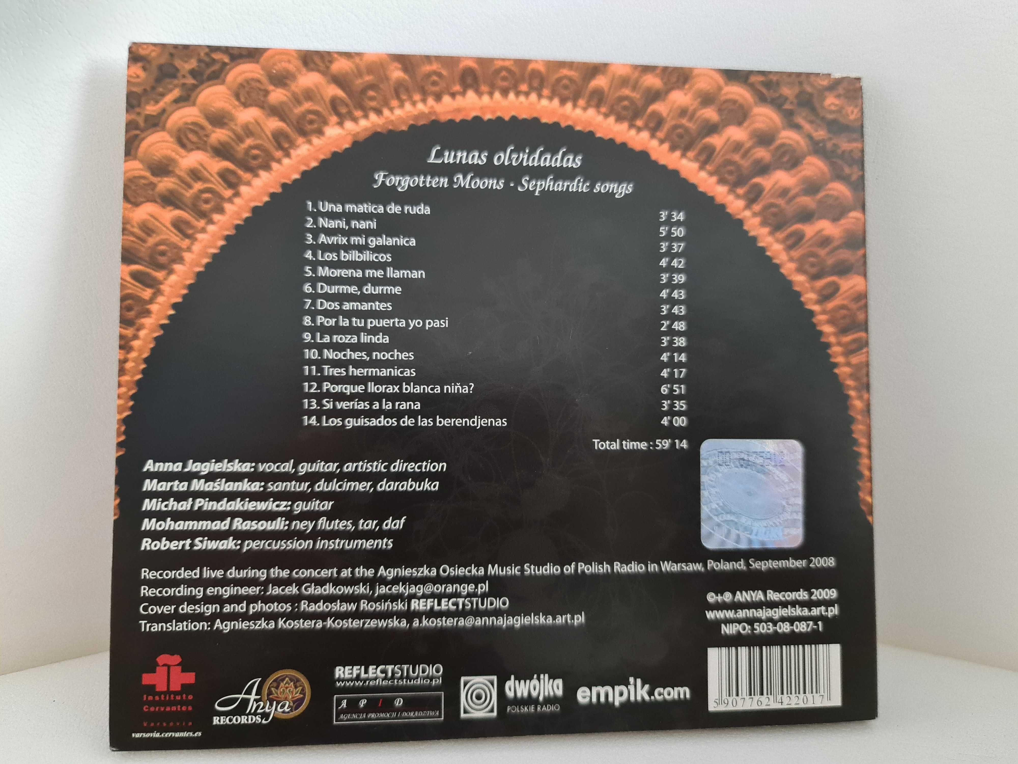 Płyta cd Anya Jagielska Lunas olvidadas Sephardic songs
