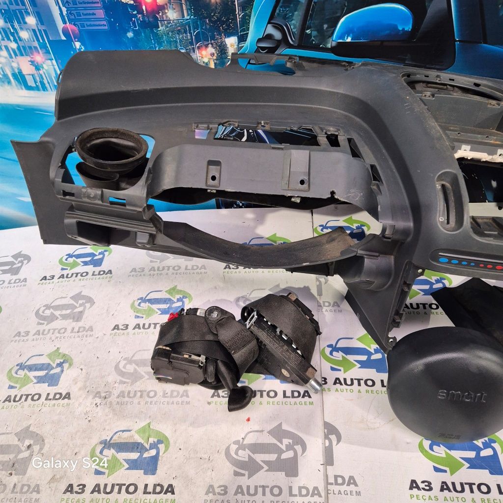 Tablier completo com kit de airbags Smart Roadster