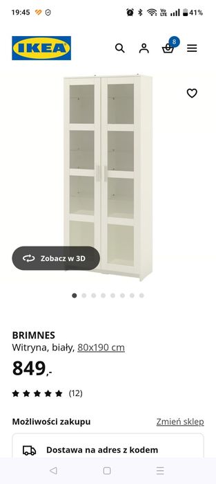 Regał Brimnes Ikea